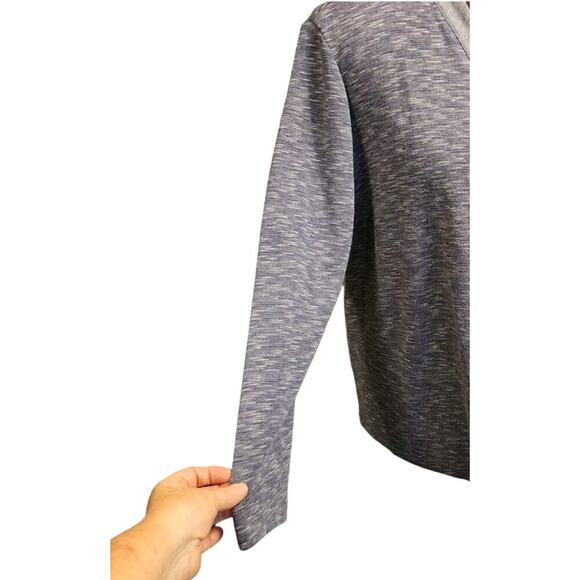 Sunday Women's Size 2X Open Front Waterfall Cardigan Size Small Heathered Blue - Picture 4 of 11